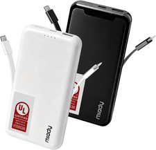 UL Listed 2-Pack Portable Charger 10000Mah Power Bank Battery Pack  37Wh  Built-