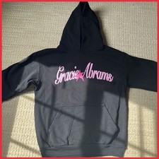 SALE 30 - Gracie Abrams Black Star Black/Pink Tour Hoodie Reprint Gildan