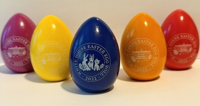 2022 Official Joe Biden White House Wooden Easter Eggs Commemorative Set of 5