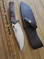 RBH Custom Knives Large Survival Camp / Fighting / Bowie Knife w/Sheath Unused