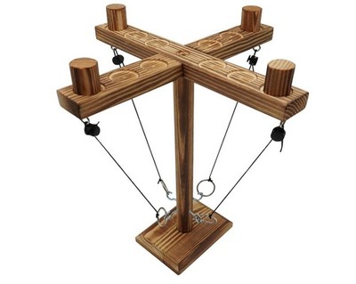 RING TOSS GAMES Large Ring Toss Game for Adults, Ring Game on a String, Tabletop