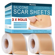 Silicone Scar Sheets 2 Rolls , Medical Grade Silicone Scar Tape, Scar Remova...