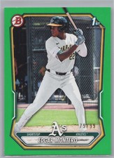 Edgar Montero Prospects Green 2026 Bowman #BP-139 Athletics