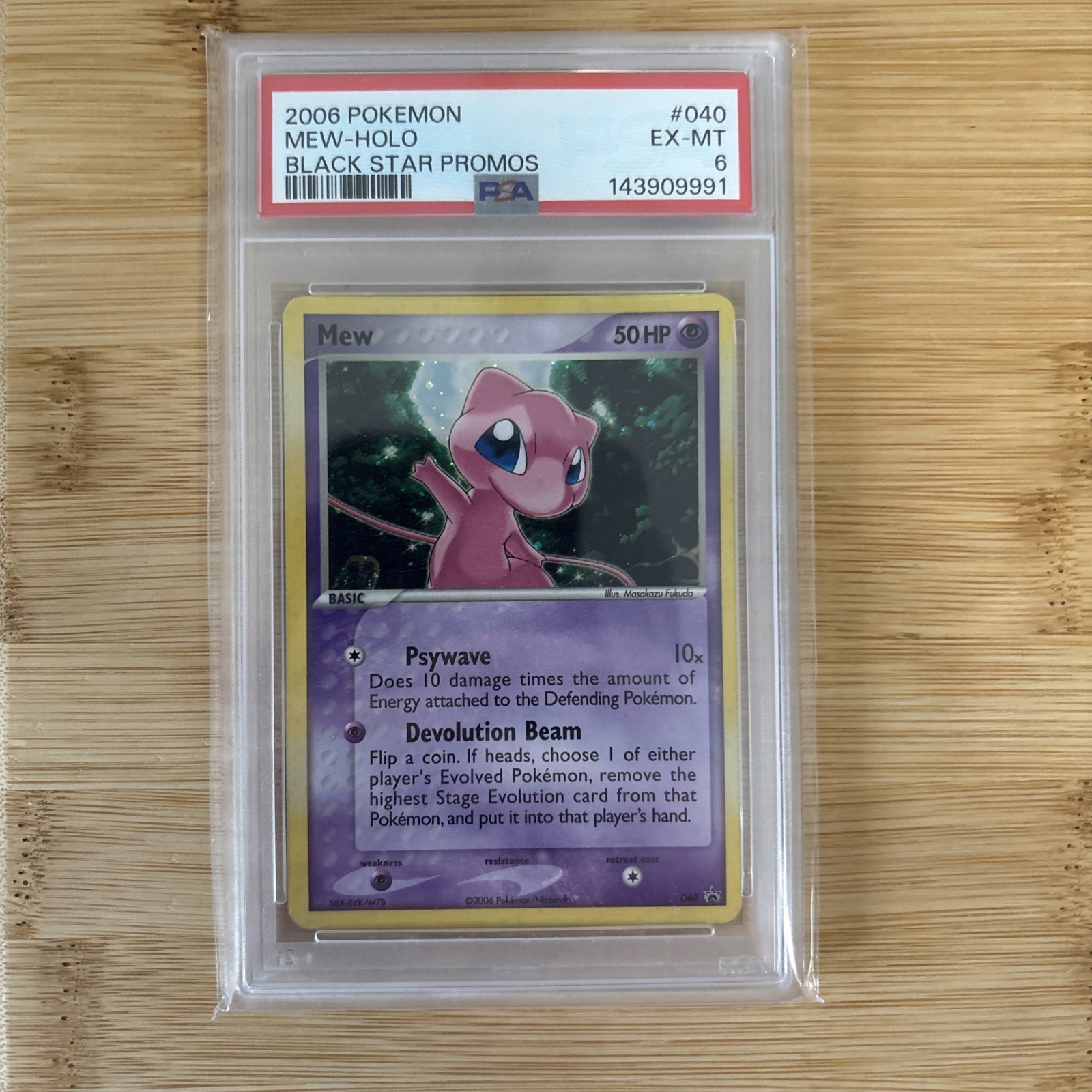Mew Pokemon 2006 Holo Black Star Promos English 040 PSA 6