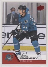 2020-21 Upper Deck AHL Exclusives 11/100 Fredrik Handemark #50 e5r