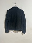 SAINT LAURENT PARIS BLACK SUEDE LEATHER L01 BIKE LEATHER 52 (US XL) PREOWNED