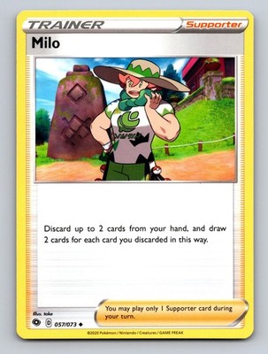 Milo 057/073 Uncommon Champion's Path Pokemon Near Mint