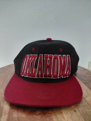 Headlines Oklahoma Black & Red Big Letters Hat OS