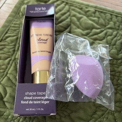 tarte Shape Tape Cloud Coverage Foundation 16N Fair-Light Neutral w/Sponge