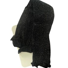 Long Black Gloves Fingerless Sparkle Shimmery Formal Wedding Party New