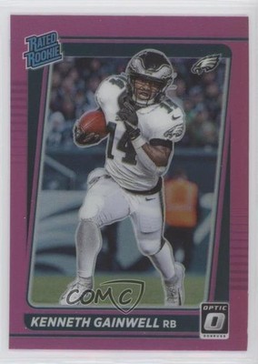 2021 Panini Donruss Rated Optic Holo Pink Preview Kenneth Gainwell Rookie RC 7l6