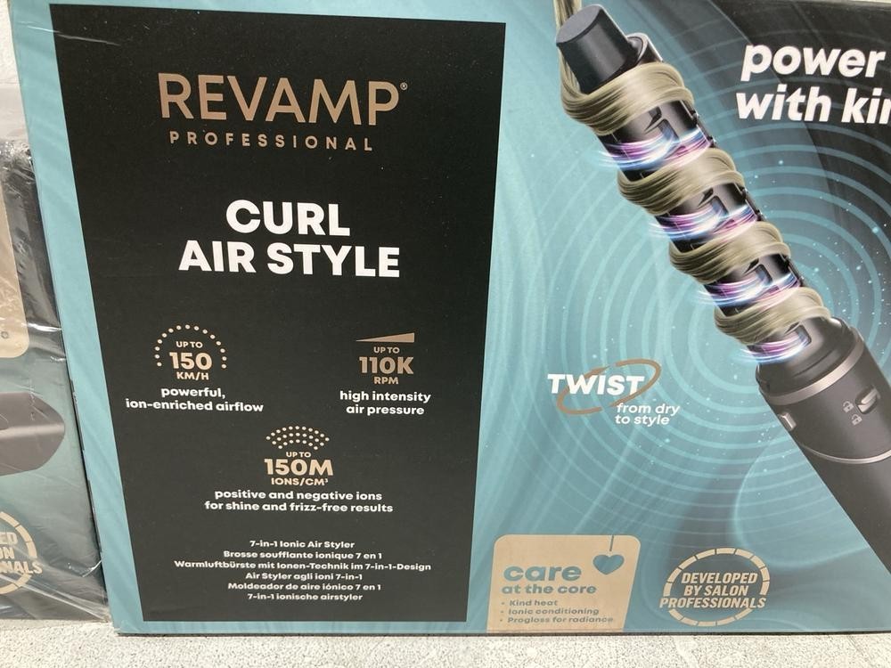 REVAMP Curl Air Style 7 in 1 Ionic Hot Air Styler