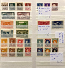 ALBANIEN 1922-45 LOT MIT 29 WERTEN POSTFRISCH **/MLH*