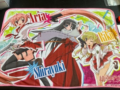 Aria the Scarlet Ammo Large Blanket 27x39 Inches! - Anime Towel Japan 2011 Rare!