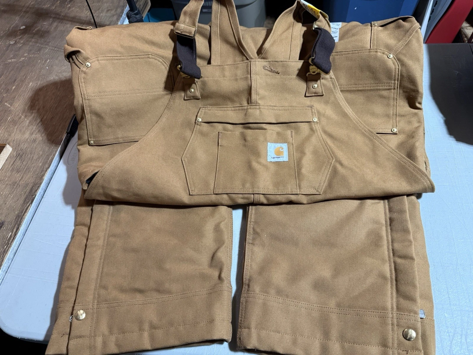 CARHARTT Insulated Bib Overalls Mens 2XL XXL BROWN OUTDOORS Loose Fit Lined NWT
Opens in a new windo