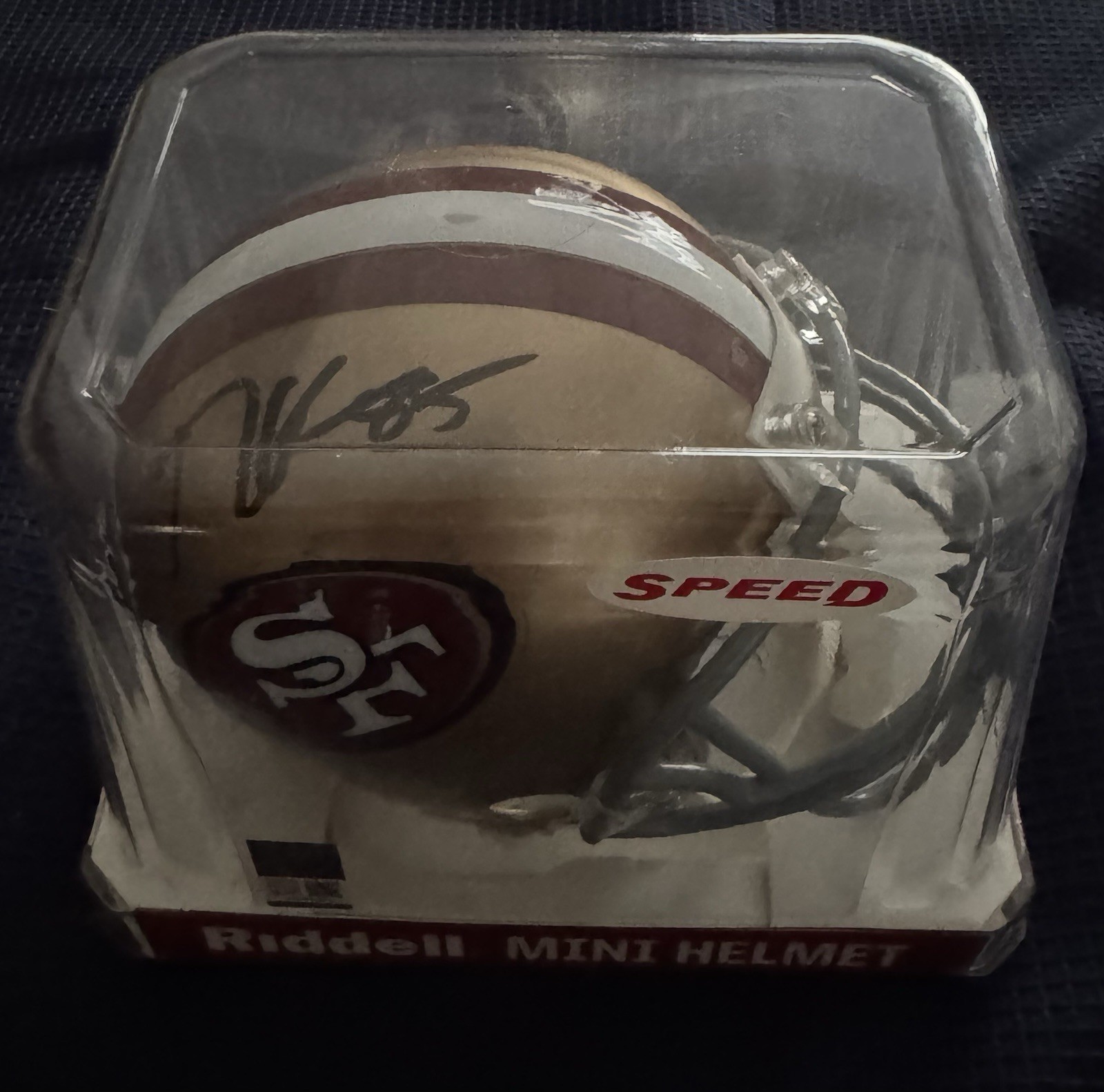 George Kittle Autographed Signed San Francisco 49ers /Auto Riddell Speed Mini Helmet JSA 