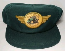 New 1992 90s Vintage John Deere Farm Hat FLYING WINGS Trucker Hat K-Products USA