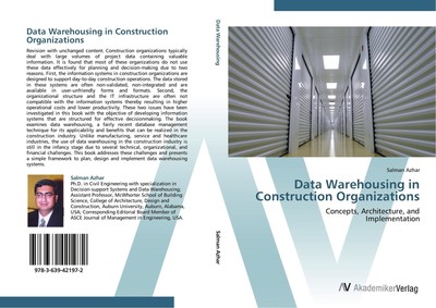 Data Warehousing in Construction Organizations Salman Azhar