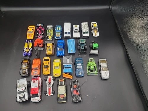 Vintage Diecast Car Lot Of 28. Matchbox, Hot Wheel, Maisto, Unbranded, Etc. MG
