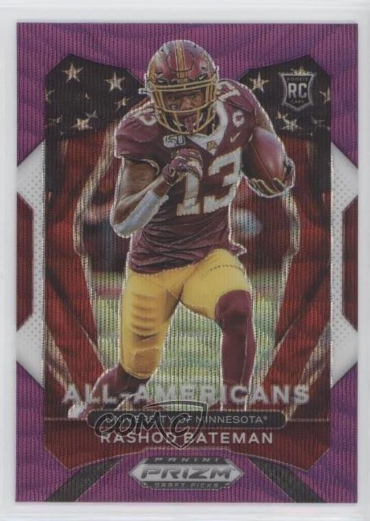 2021 Panini Prizm Draft Picks All-American Purple Wave Rashod Bateman #196 0b3o