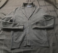 Polo Ralph Lauren Black Men  s Medium Shawl Collar Sweater Cotton Cardigan