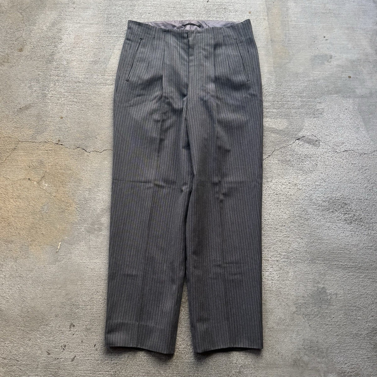 Vintage 50's GABARDINE Pinstripe Trouser Dress Pants 36x32 Tootie