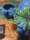 Vintage INARCO Mood Indigo Fruit MCM Salt/Pepper Shakers and Cookie Jar  — photo 10