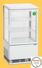 Mini Kühlvitrine 58L, weiß zuverlässing