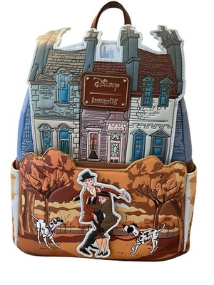 Loungefly Disney 101 Dalmatians Scene Mini Backpack Roger and Anita House NWT