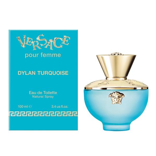 Versace Rosa/Turchese Dylan Turquoise Pour Femme Edt 100 Ml - Immagine 4