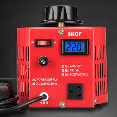 APS-500VA Variable Transformer Voltage Regulator  AC Regulating Power Supply
