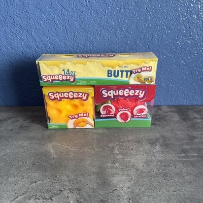 Sunny Days Squeezy Lot Of 3 Butter Strawberry Cheese