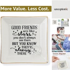 Elegant Ceramic Ring Dish Jewelry Tray - Perfect Gift for Friends and Family