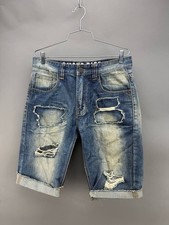 Smoke Rise Mens Denim Distressed Jean Shorts Size 32