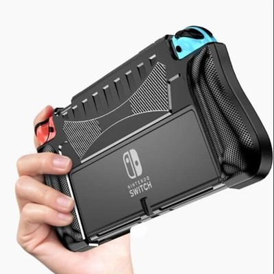 Hybrid Case for Nintendo Switch Rugged Rubberized Snap on Hard Cover TPU