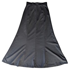 Vintage Mister Leonard Medium Black Maxi Skirt A Line Witch Goth 90s Retro