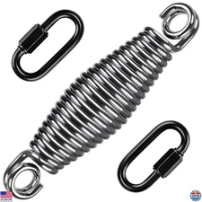 SELEWARE Heavy Duty Hammock Chair Swing Spring, 400lbs Support with Carabiners