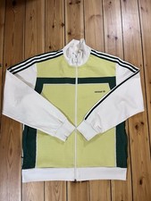 Men’s Adidas Vintage 2000s Green Zip Up Jumper Size XL