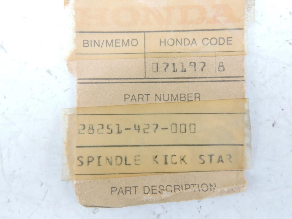 1983 Honda Xr200r XR 200 R Kick Start Shaft for sale online | eBay