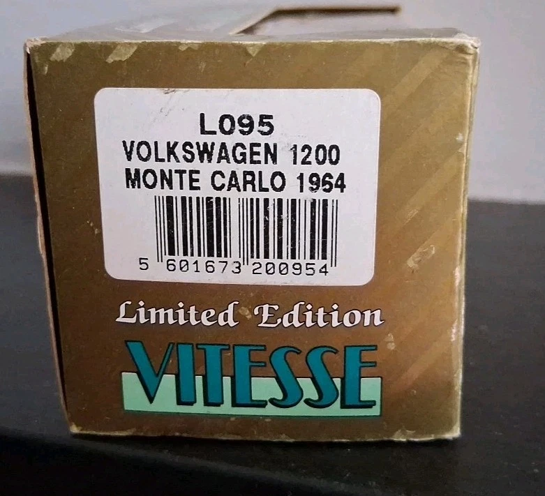 VITESSE L095 VOLKSWAGEN 1200 MONTE CARLO 1964 - CON BOX - Immagine 4 di 4