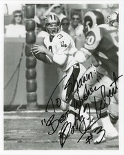 Bobby Hebert - Signed B&W Photograph
