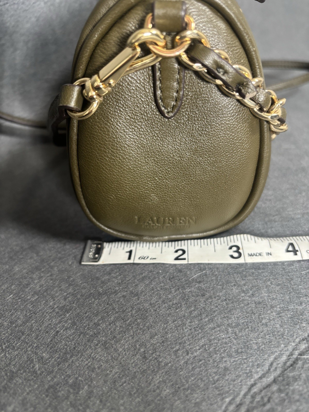 Lauren Ralph Lauren Crossbody Bag Women's One Size Olive Green Leather Chain thumbnail 18