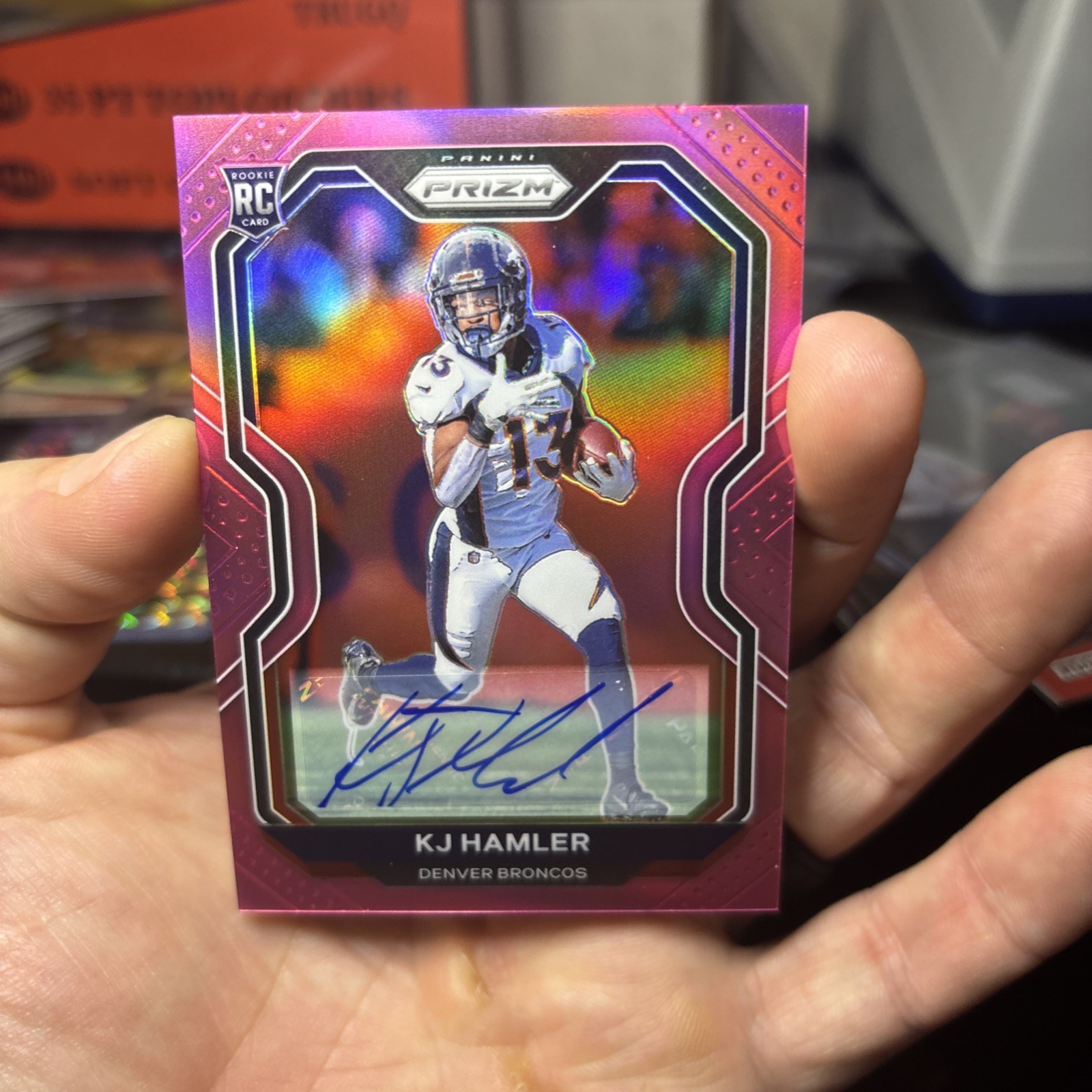 2020 Panini Prizm - Rookie KJ Hamler #315 Pink Prizm Autographs (AU, RC)