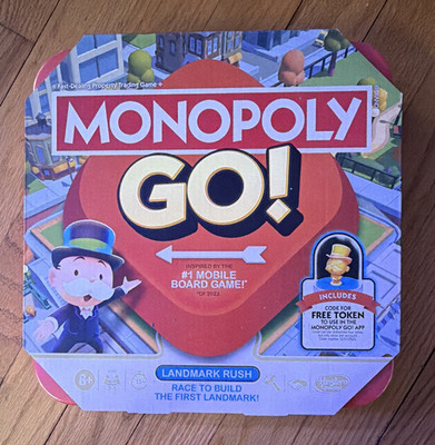 Hasbro Gaming Monopoly GO! Landmark Rush Board Game w/ Free Token Code