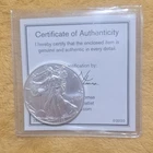U.S. Mint American Eagle 2020 1 oz .999 Silver Coin with Certificate