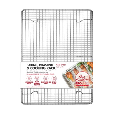 CR-HALF Stainless Steel Cooling & Baking Rack, 12 x 17 Inch