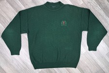 Vintage McBriar Pullover Golf Sweater Made In USA Green Knit Men's Size XL