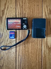 Working Sony Cyber-Shot 14.1 mp dsc-w350, black, w charger and 16 gb SD card
