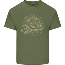 Camiseta de algodón ligero envejecida 35 cumpleaños hecha en 1990 para hombre