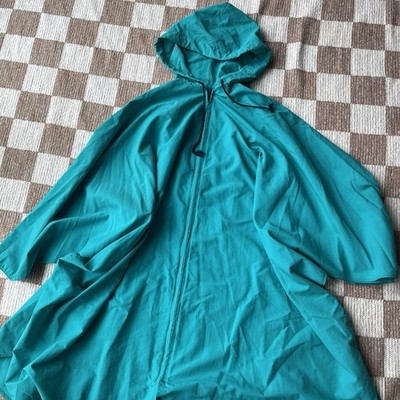 Vintage rain poncho teal 90s Y2K My Maine Bag - Bangor, ME - ONE SIZE coastal